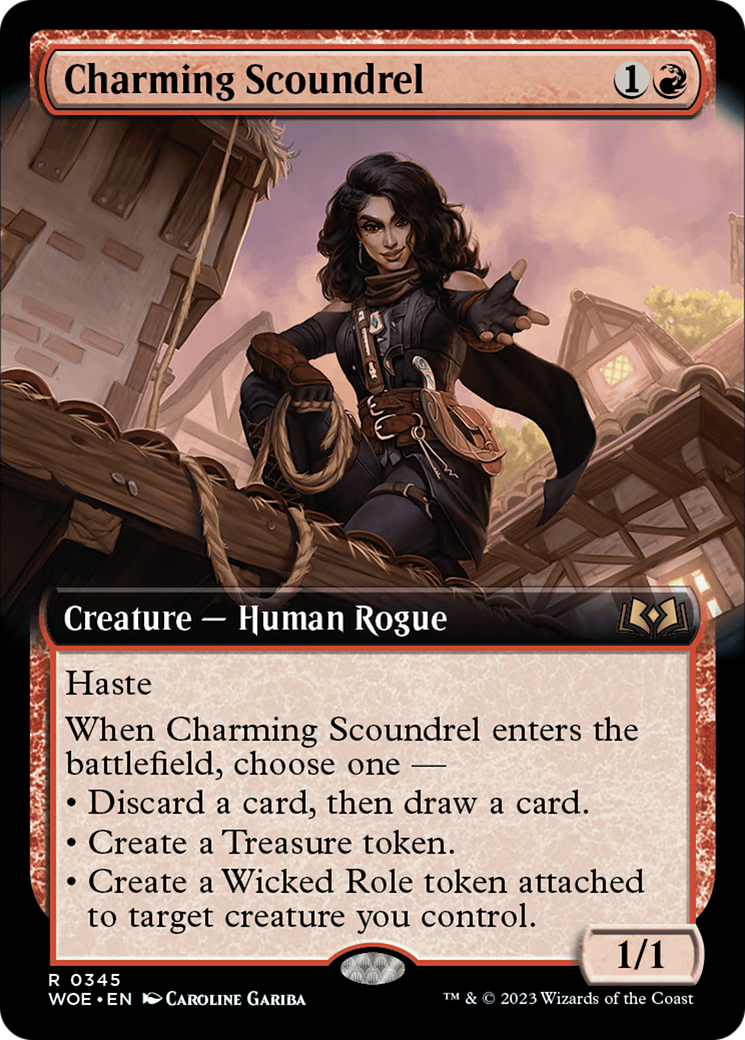 Charming Scoundrel (Extended Art) [Wilds of Eldraine] | Clutch Gaming