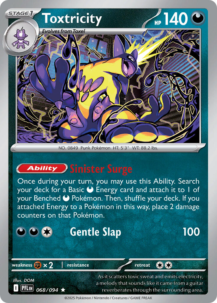 Toxtricity (068/094) (Theme Deck Exclusive) [Mega Evolution: Phantasmal Flames] | Clutch Gaming