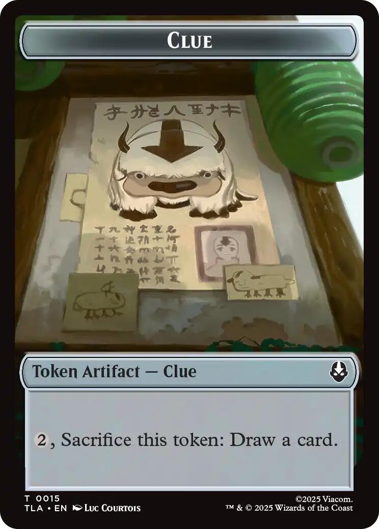 Ally (0004) // Clue (0015) Double-Sided Token [Avatar: The Last Airbender Tokens] | Clutch Gaming