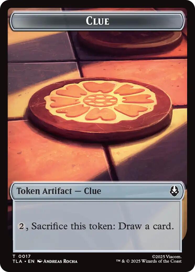 Ally (0006) // Clue (0017) Double-Sided Token [Avatar: The Last Airbender Tokens] | Clutch Gaming