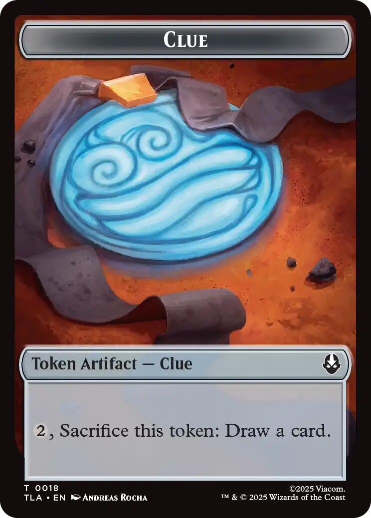 Ally (0007) // Clue (0018) Double-Sided Token [Avatar: The Last Airbender Tokens] | Clutch Gaming