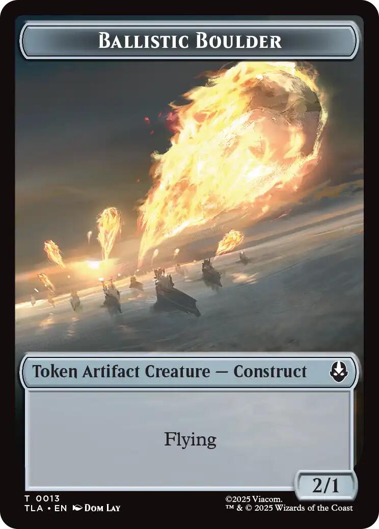 Ballistic Boulder // Soldier (0011) Double-Sided Token [Avatar: The Last Airbender Tokens] | Clutch Gaming