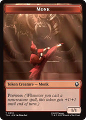 Monk // Food (0021) Double-Sided Token [Avatar: The Last Airbender Tokens] | Clutch Gaming