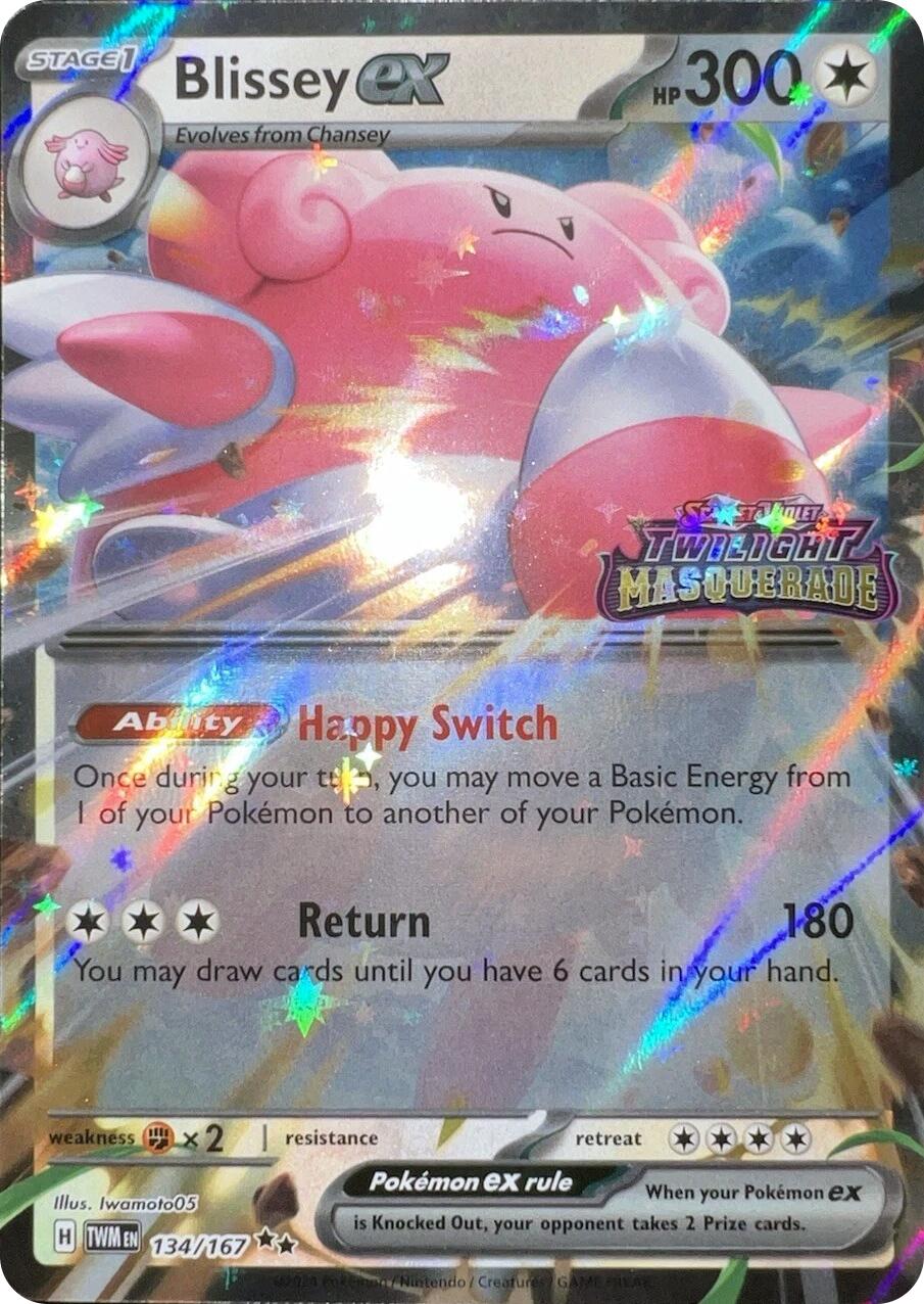 Blissey ex (134/167) (Cosmos Holo) [Scarlet & Violet: Twilight Masquerade] | Clutch Gaming