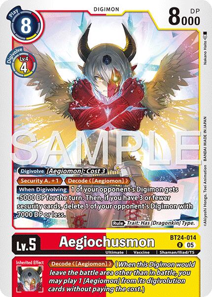 Aegiochusmon [BT24-014] [Time Stranger] | Clutch Gaming