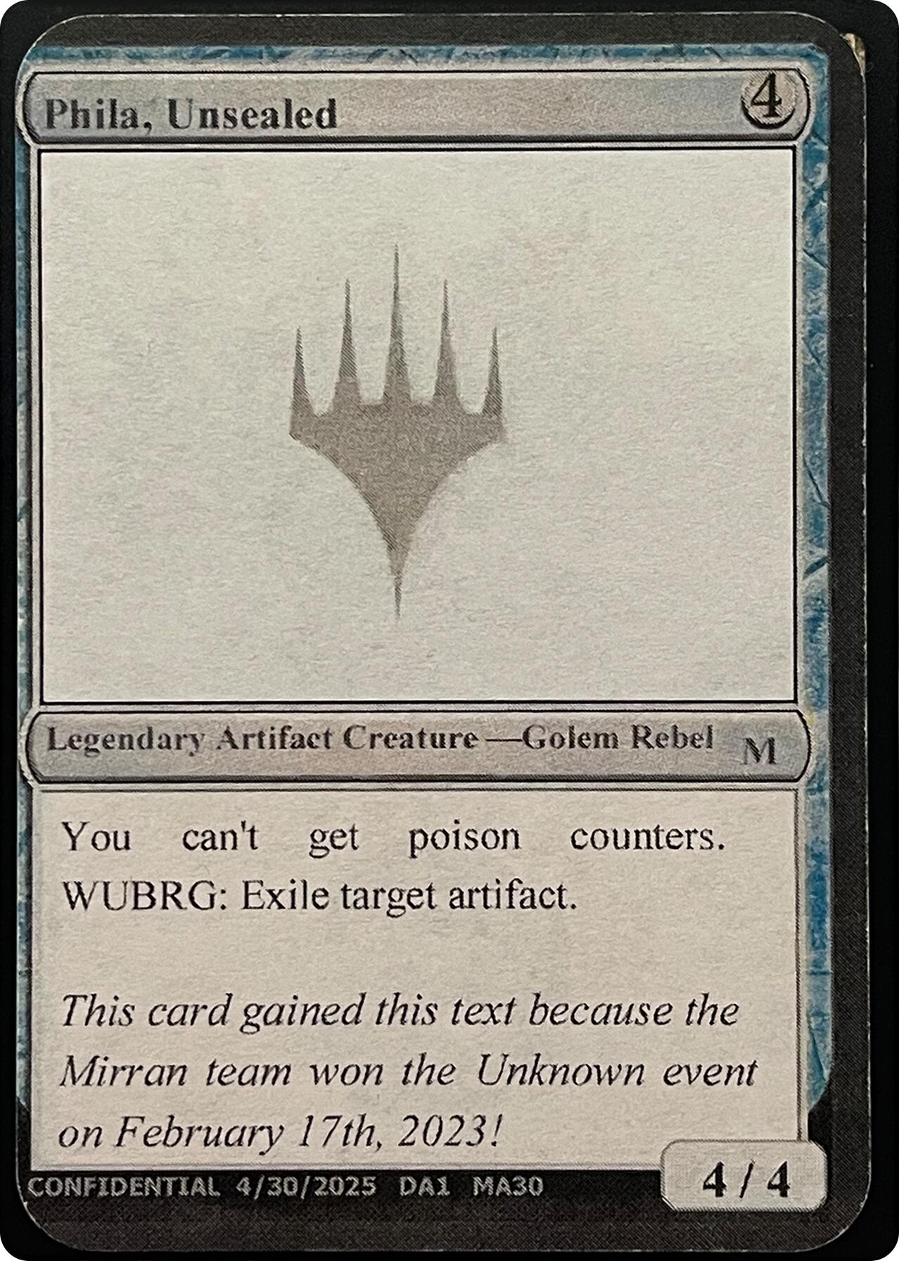 Phila, Unsealed (Reprint) [Unknown Event] | Clutch Gaming