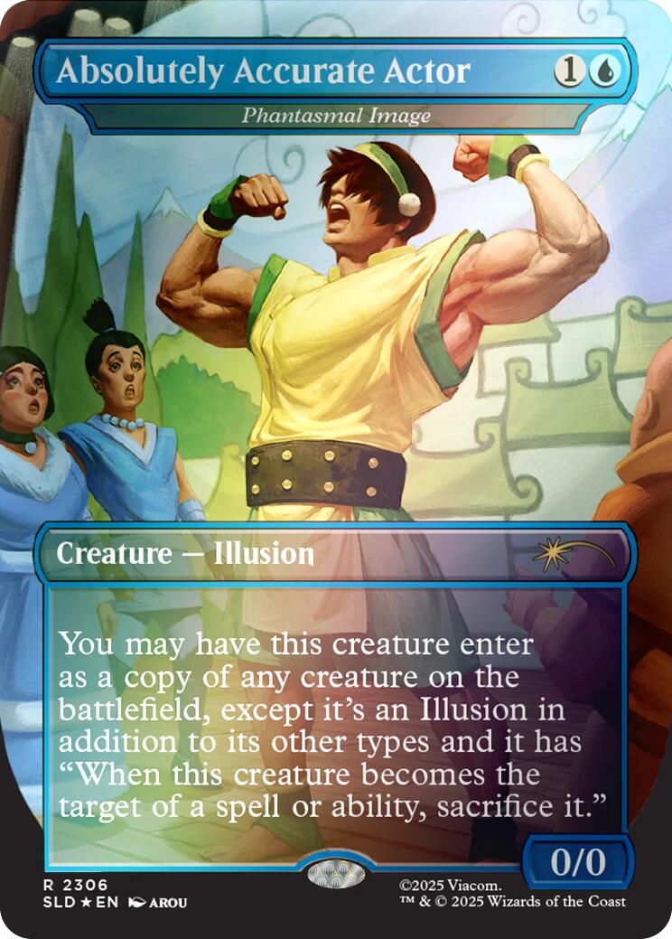 Absolutely Accurate Actor - Phantasmal Image (Rainbow Foil) [Secret Lair Drop Series] | Clutch Gaming