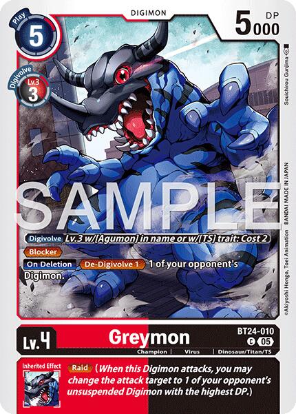 Greymon [BT24-010] [Time Stranger] | Clutch Gaming