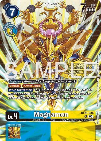 Magnamon [BT21-036] (Championship 25-26 Season 2 Tamers Pack) [World Convergence] | Clutch Gaming