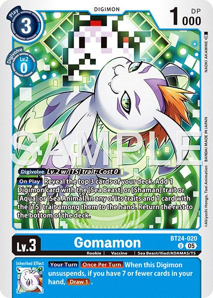 Gomamon [BT24-020] [Time Stranger] | Clutch Gaming
