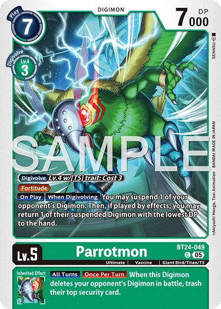 Parrotmon [BT24-049] [Time Stranger] | Clutch Gaming