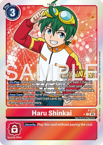 Haru Shinkai [P-217] (Official Store Tournament 2026 Vol. 1 Winner) [Promotional Cards] | Clutch Gaming