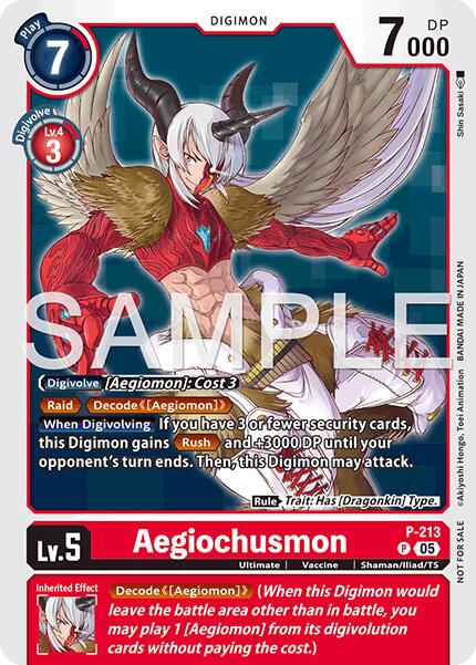 Aegiochusmon [P-213] (Official Store Tournament 2026 Vol. 1) [Promotional Cards] | Clutch Gaming