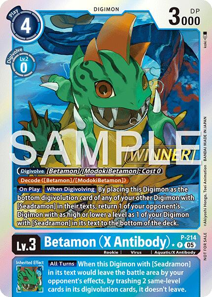 Betamon [P] (X Antibody) (Official Store Tournament 2026 Vol. 1 Winner) [Promotional Cards] | Clutch Gaming