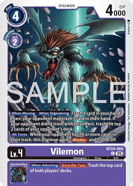 Vilemon [BT24-069] [Time Stranger] | Clutch Gaming