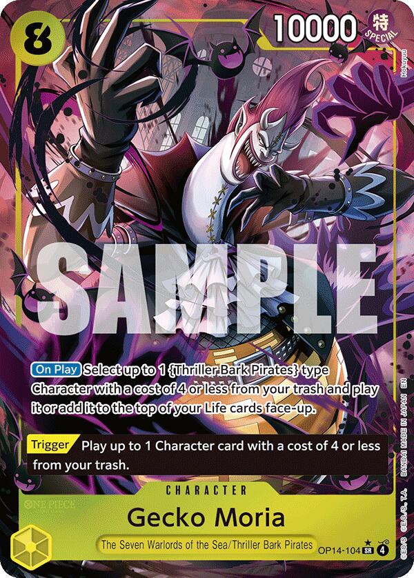 Gecko Moria (OP14-104) (Alternate Art) [The Azure Sea's Seven] | Clutch Gaming