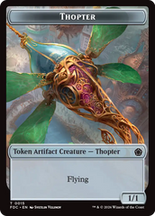 Thopter // Myr Double-Sided Token [Foundations Commander Tokens] | Clutch Gaming