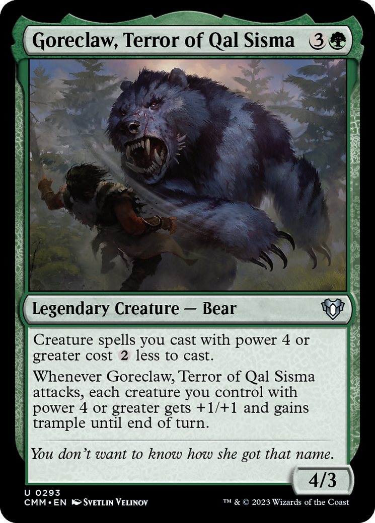 Goreclaw, Terror of Qal Sisma [Commander Masters] | Clutch Gaming