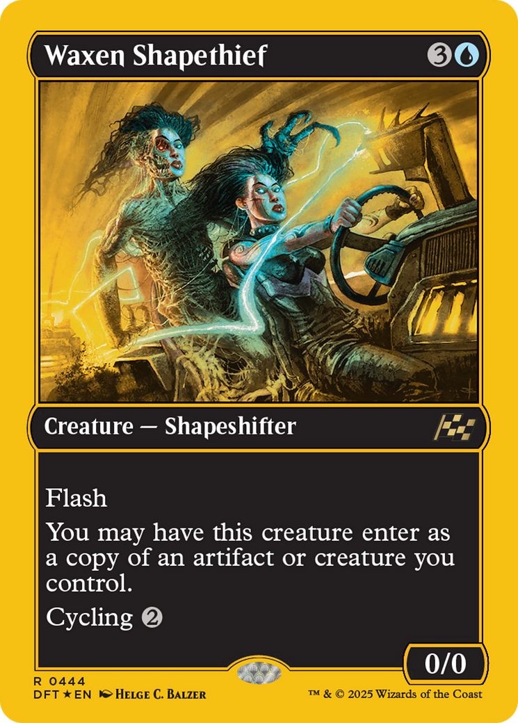 Waxen Shapethief (First-Place Foil) [Aetherdrift] | Clutch Gaming