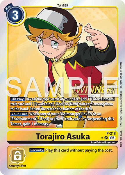 Torajiro Asuka [P-218] (Official Store Tournament 2026 Vol. 1 Winner) [Promotional Cards] | Clutch Gaming