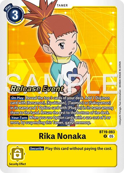 Rika Nonaka [BT19-083] (Alternate Art) [Starter Deck: Amethyst Mandala Advanced Deck Set Release Event Cards] | Clutch Gaming