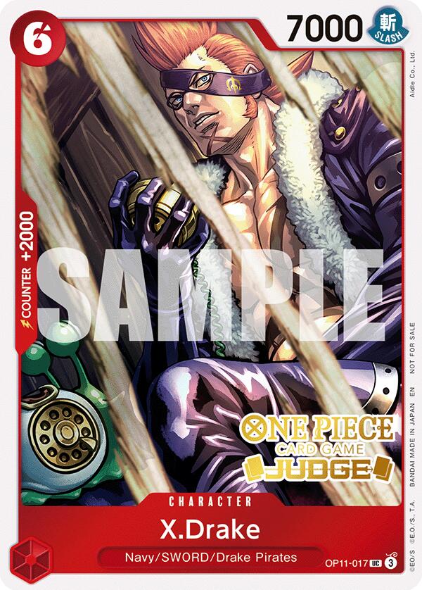 X.Drake (Judge Pack Vol. 7) [One Piece Promotion Cards] | Clutch Gaming
