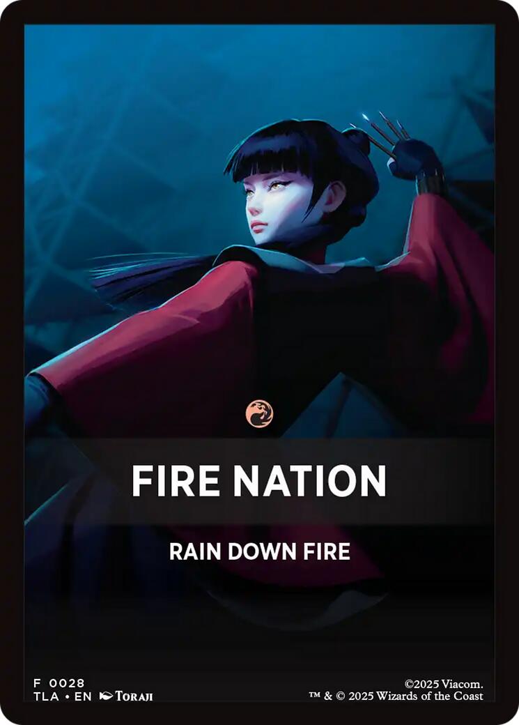 Fire Nation Theme Card [Avatar: The Last Airbender Tokens] | Clutch Gaming