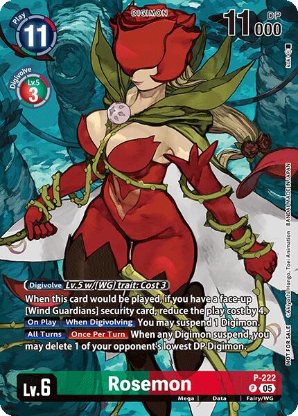 Rosemon [P-222] (Time Stranger Box Topper) [Promotional Cards] | Clutch Gaming