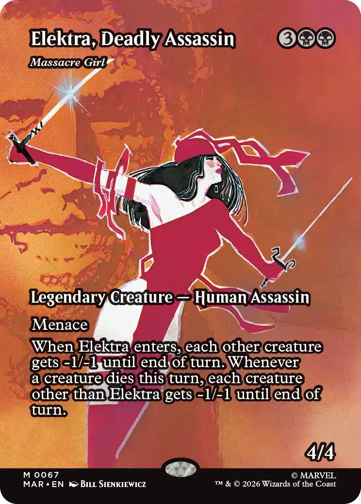 Elektra, Deadly Assassin - Massacre Girl (Borderless) [Marvel Universe: Eternal-Legal] | Clutch Gaming