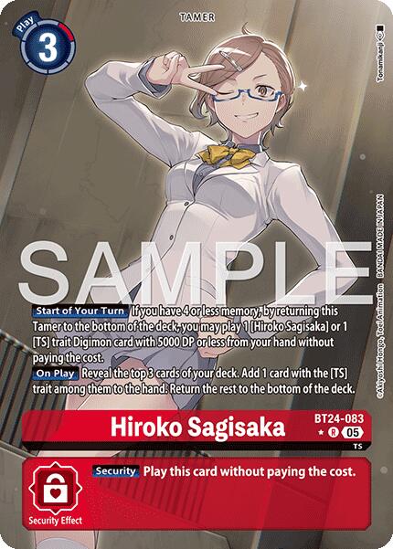 Hiroko Sagisaka [BT24-083] (Alternate Art) [Time Stranger] | Clutch Gaming