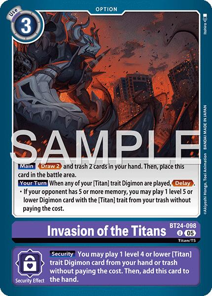 Invasion of the Titans [BT24-098] [Time Stranger] | Clutch Gaming