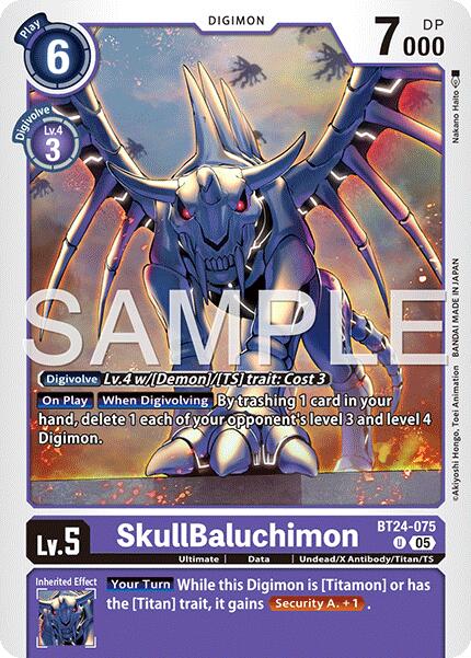 SkullBaluchimon [BT24-075] [Time Stranger] | Clutch Gaming
