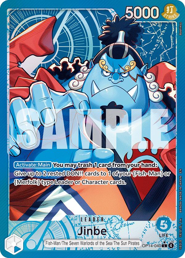 Jinbe (OP14-040) (Alternate Art) [The Azure Sea's Seven] | Clutch Gaming