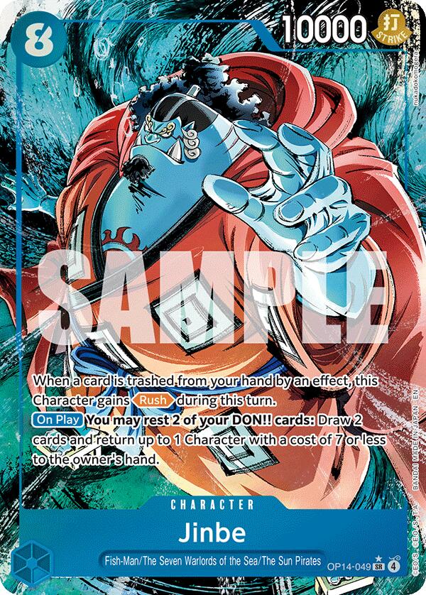 Jinbe (OP14-049) (Alternate Art) [The Azure Sea's Seven] | Clutch Gaming