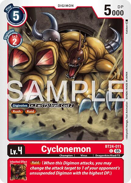 Cyclonemon [BT24-011] [Time Stranger] | Clutch Gaming