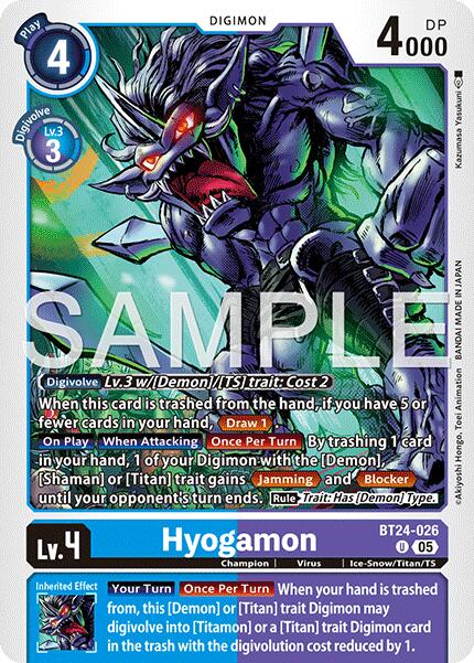 Hyogamon [BT24-026] [Time Stranger] | Clutch Gaming