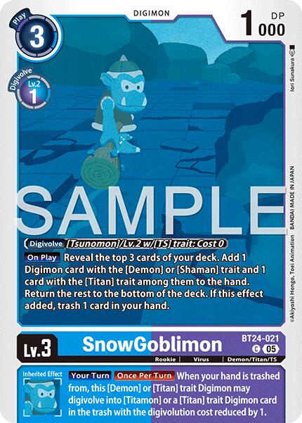 SnowGoblinmon [BT24-021] [Time Stranger] | Clutch Gaming