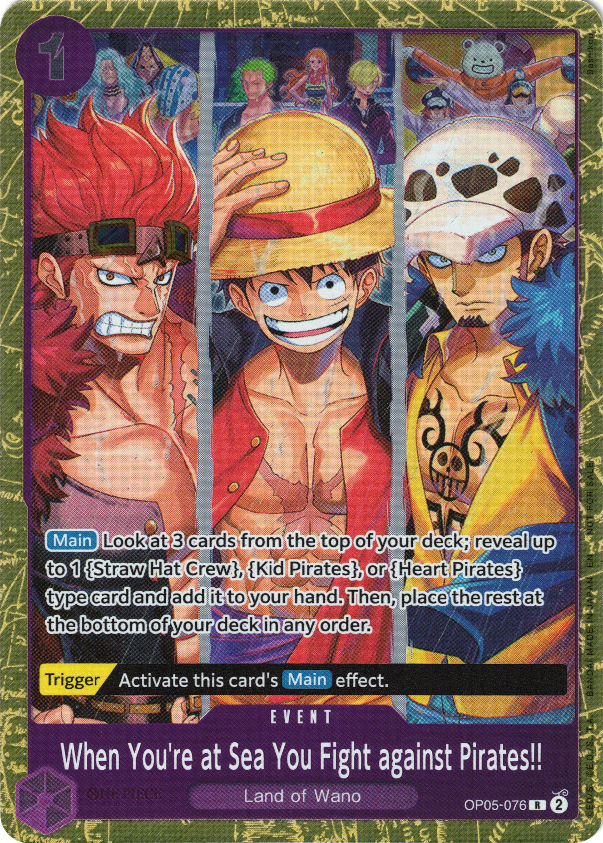 When You're at Sea You Fight against Pirates!! (2025 Pirates League Finals Textured Foil) [One Piece Promotion Cards] | Clutch Gaming