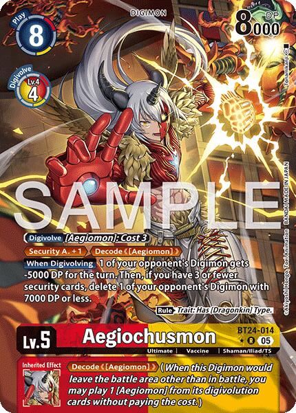 Aegiochusmon [BT24-014] (Alternate Art) [Time Stranger] | Clutch Gaming