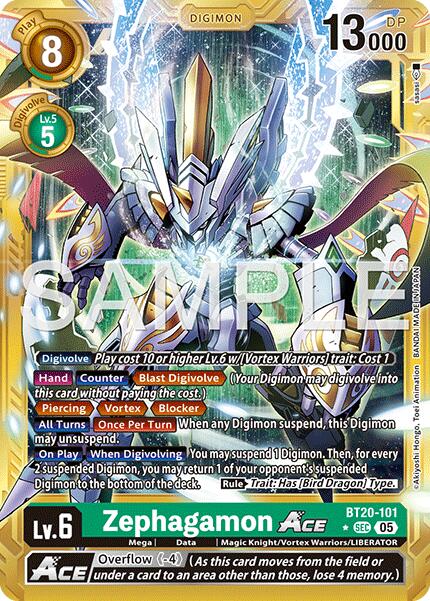 Zephagamon ACE [BT20-101] (Alternate Art) [Advanced Booster Digimon Generation] | Clutch Gaming