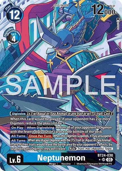 Neptunemon [BT24-030] (Alternate Art) [Time Stranger] | Clutch Gaming