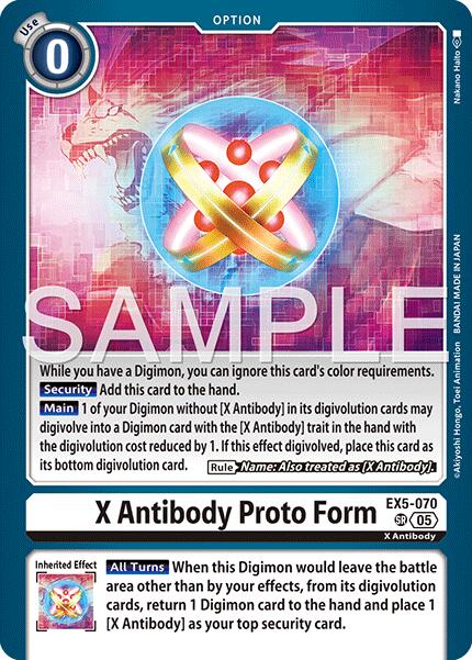 X Antibody Proto Form [EX5-070] [Advanced Booster Digimon Generation] | Clutch Gaming