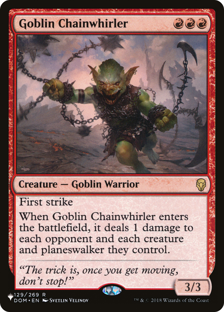 Goblin Chainwhirler [The List Reprints] | Clutch Gaming