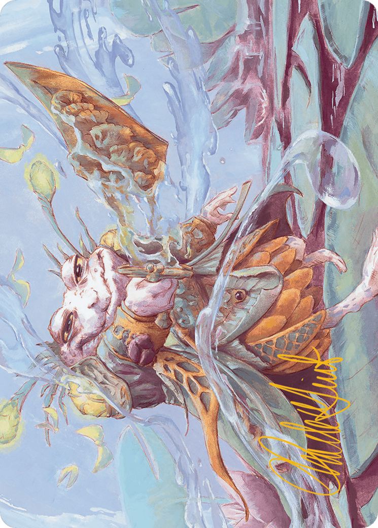 Glarb, Calamity's Augur Art Card (Gold-Stamped Signature) [Bloomburrow Art Series] | Clutch Gaming