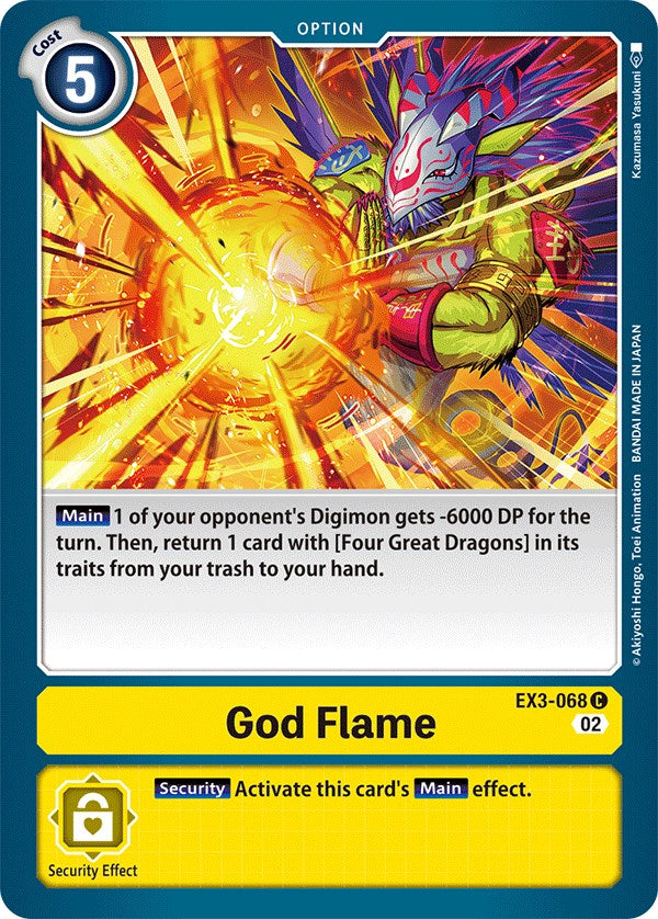 God Flame [EX3-068] [Draconic Roar] | Clutch Gaming