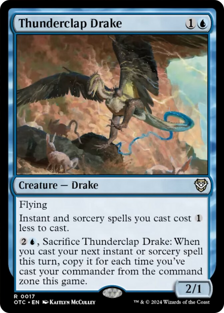 Thunderclap Drake [Outlaws of Thunder Junction Commander] | Clutch Gaming