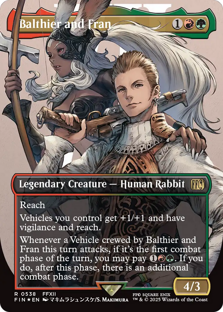 Balthier and Fran (Borderless) (Surge Foil) [FINAL FANTASY] | Clutch Gaming