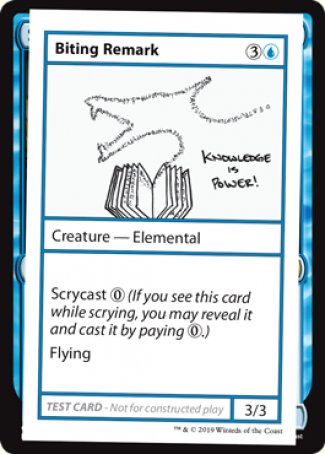 Biting Remark (2021 Edition) [Mystery Booster Playtest Cards] | Clutch Gaming