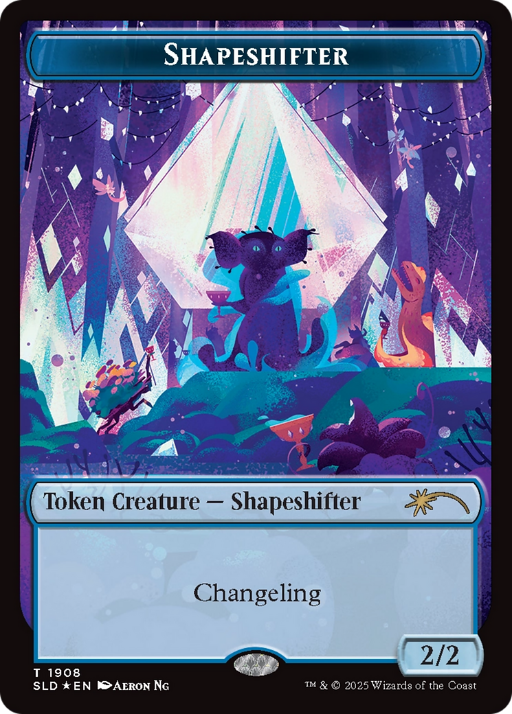 Shapeshifter Token (1908) (Double Rainbow Foil) [Secret Lair Drop Series] | Clutch Gaming