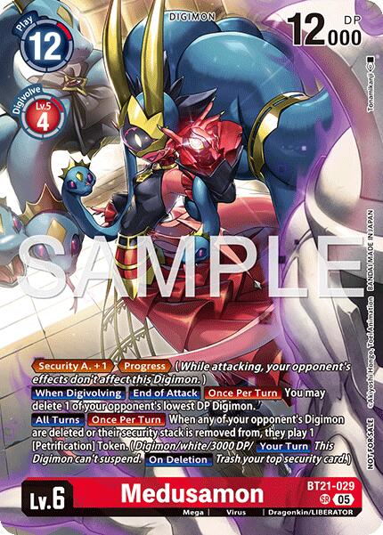 Medusamon [BT21-029] (2026 Dash Pack Campaign) (Alternate Art - Japanese) [World Convergence] | Clutch Gaming